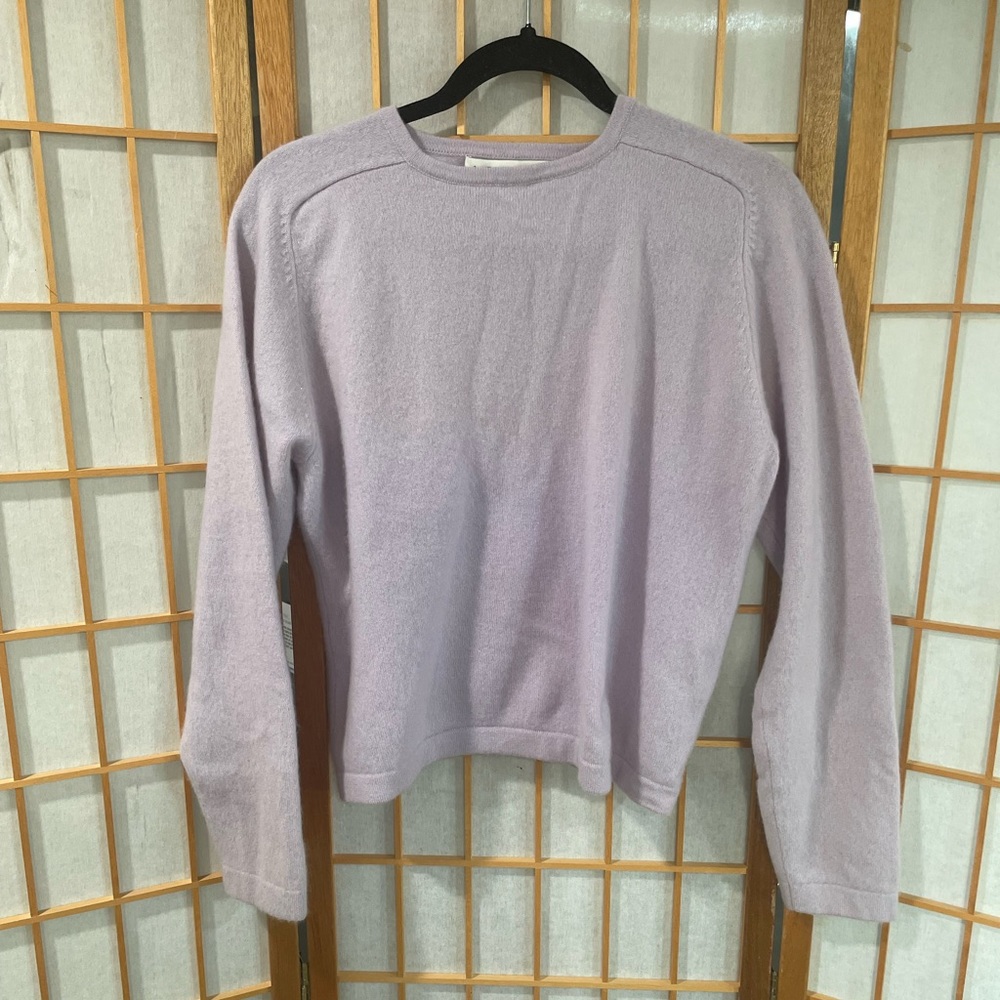 A. Giannetti Lilac Cashmere Sweater